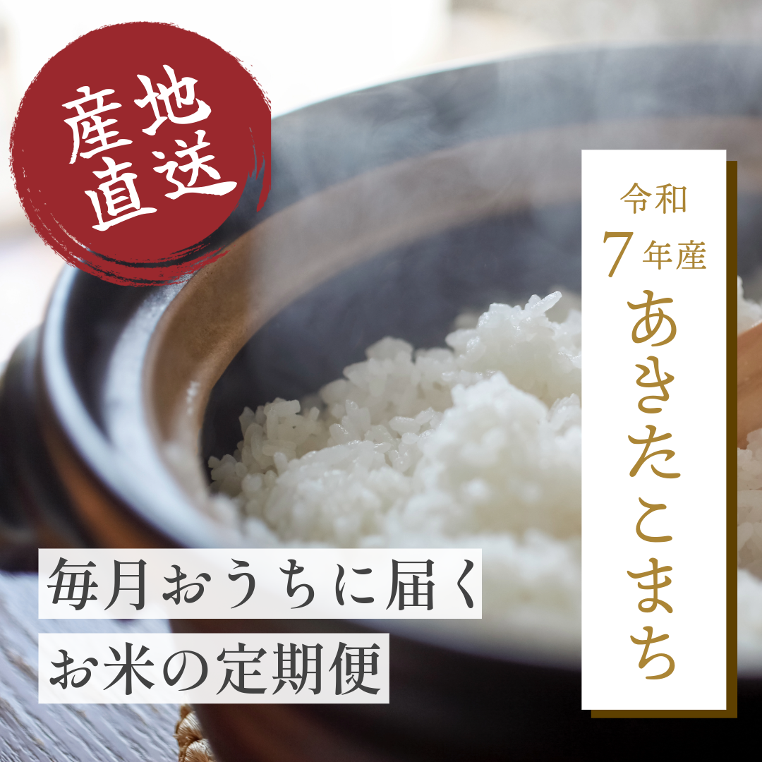 秋田県産あきたこまち【定期便】